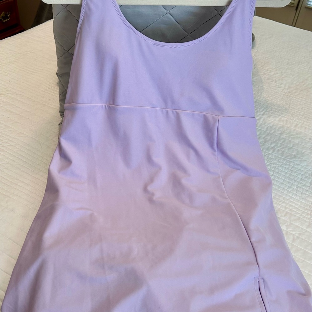 SOLD - not available. Lavender Sleeveless Swim Dress